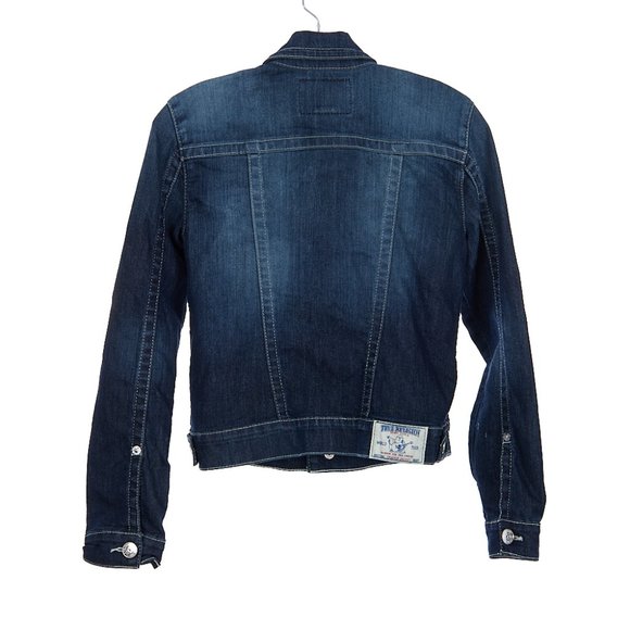True Religion Denim Jean Trucker Jacket Women's XS - Picture 9 of 10